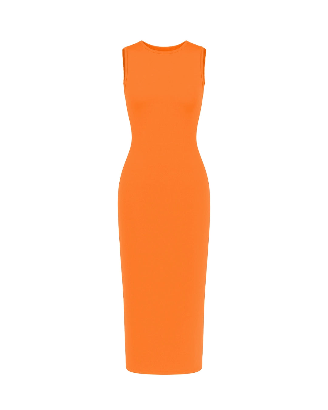 Orange dress on a white background