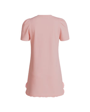 Pink dress on a white background