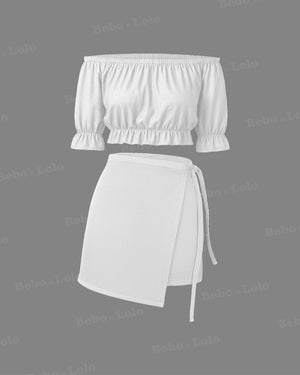 Off Shoulder Co-Ord Set 