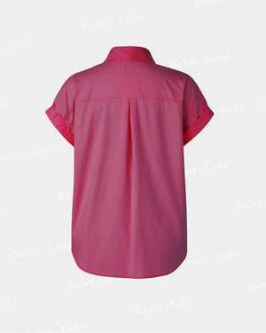 Pearl Stud Plus Size Shirt