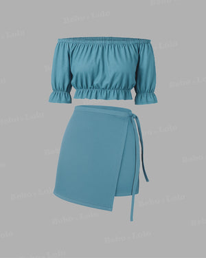 Off Shoulder Co-Ord Set 