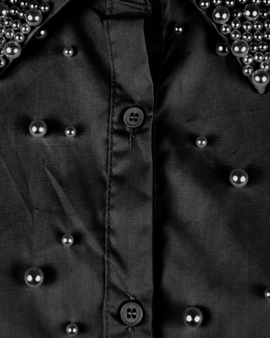 Pearl Stud Plus Size Shirt