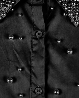 Pearl Stud Plus Size Shirt