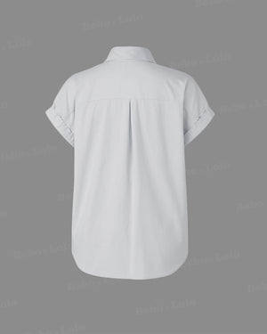 Pearl Stud Plus Size Shirt