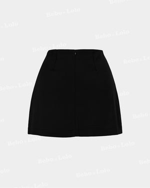 Wrap mini skirt