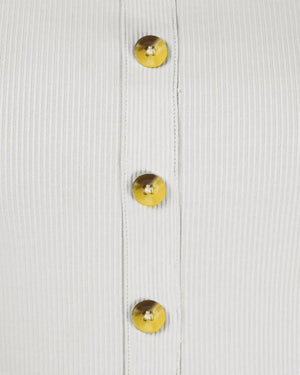 Buttoned Ribbed Co-Ord Set