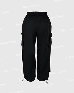 High Rise Cargo Pants
