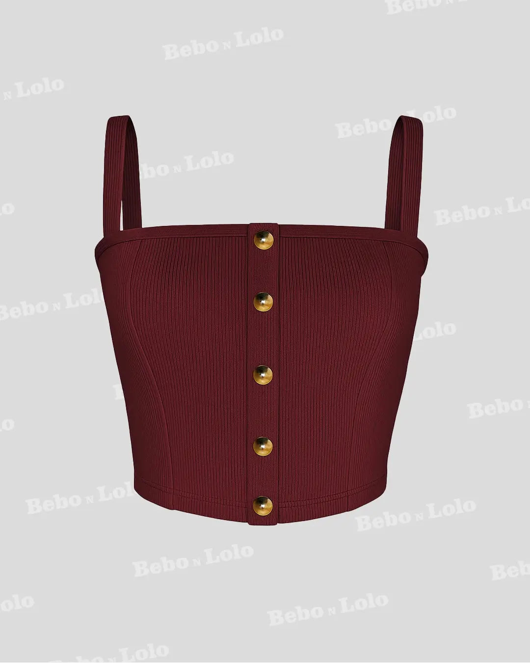 Buttoned Ribbed Co-Ord Set