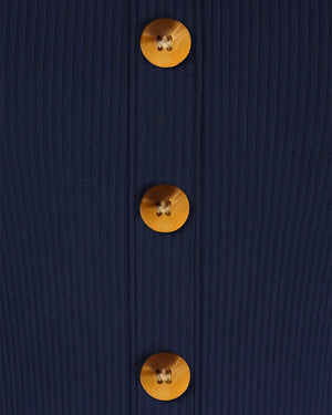 Buttoned Ribbed Co-Ord Set