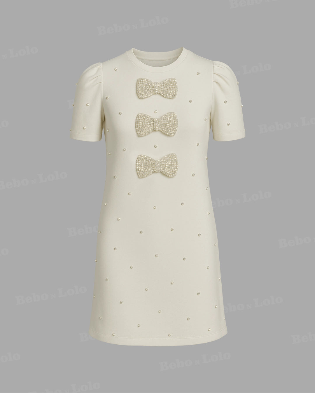 Mini Pearl Bow Dress - bebonlolo
