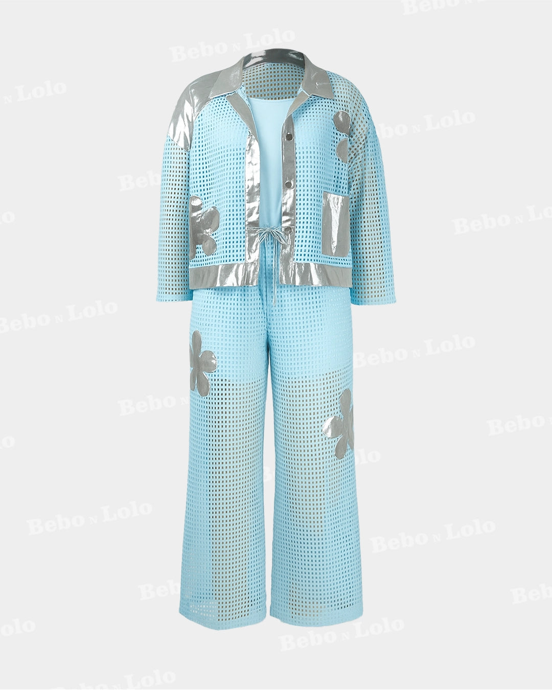 Metallic Co-ord Set - bebonlolo