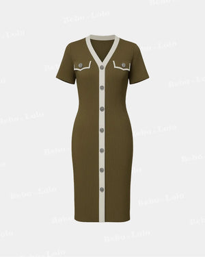 Korean Style Maxi Dress - bebonlolo