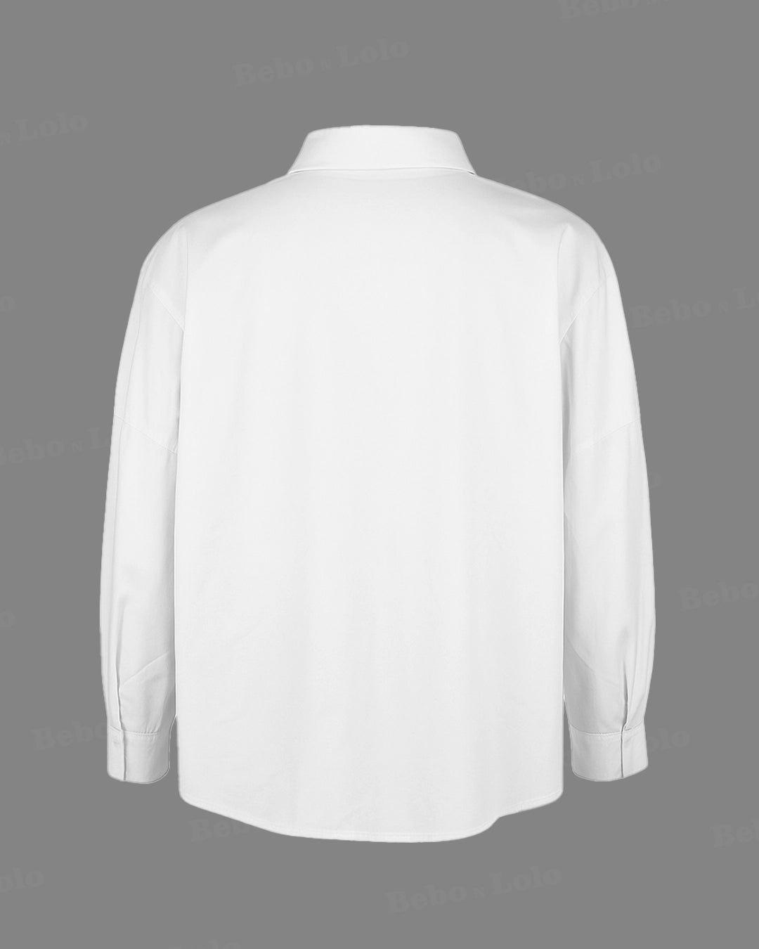Lettered Button Plus Size Shirt