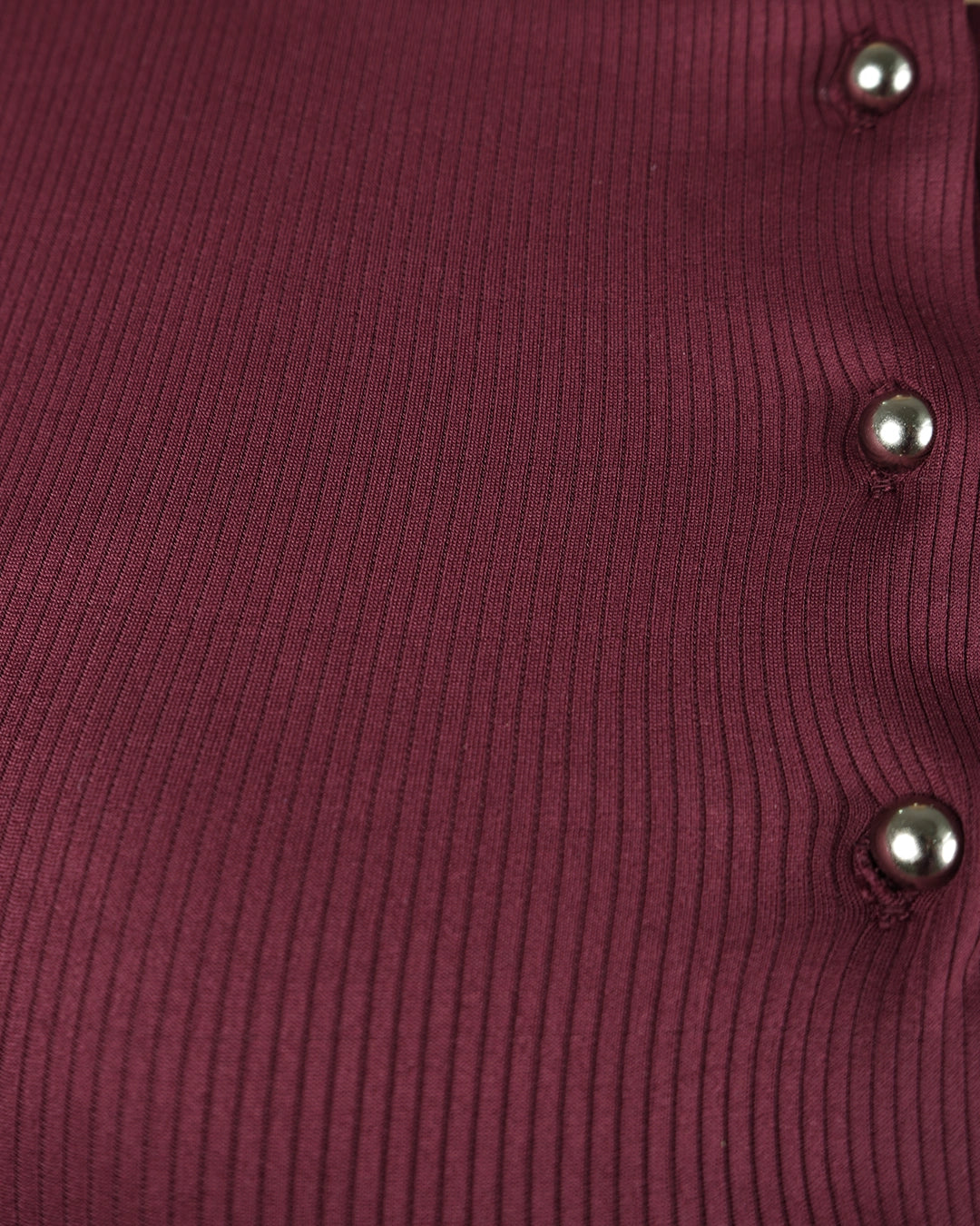 Square Neck Button Tank Top