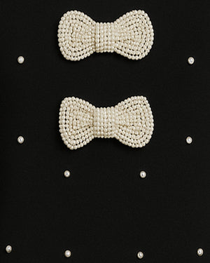 Mini Pearl Bow Dress - bebonlolo