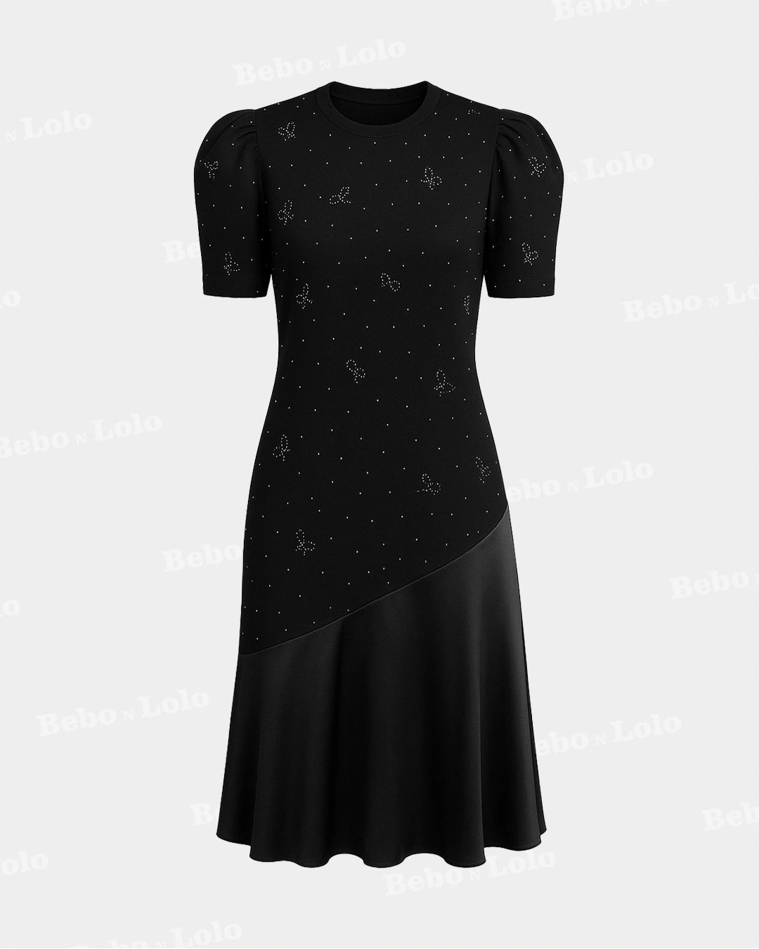 Sequin Flare Midi Dress