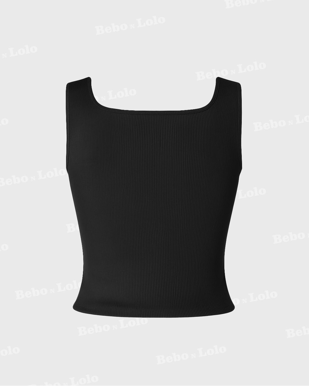 Square Neck Button Tank Top