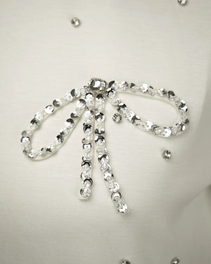 Mini Dress with Stud & Bow - bebonlolo