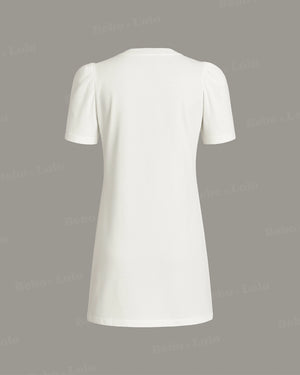 Silk Bow Mini Dress - bebonlolo