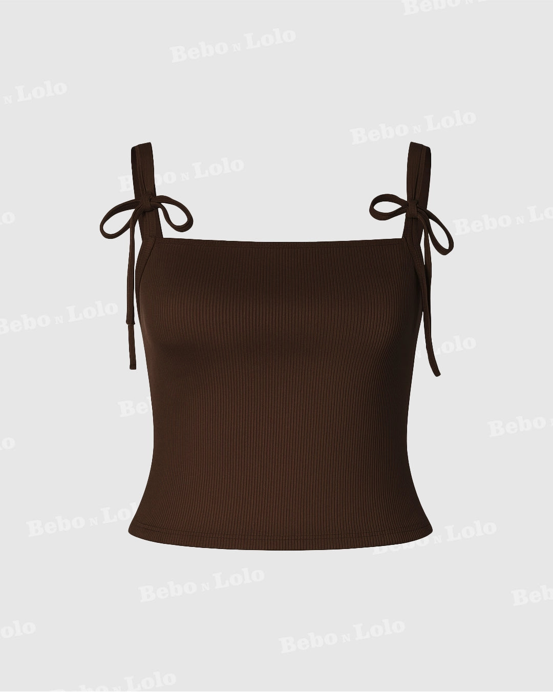 Bella Bow-Tie Ribbed Top