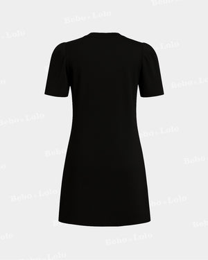 Silk Bow Mini Dress - bebonlolo
