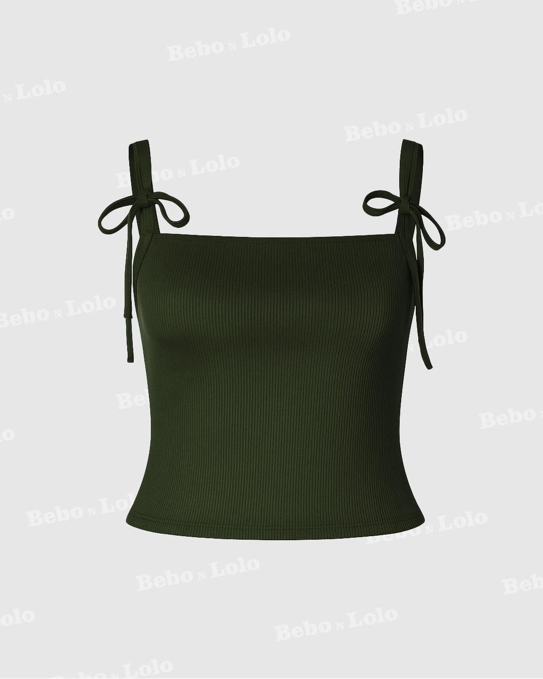 Bella Bow-Tie Ribbed Top