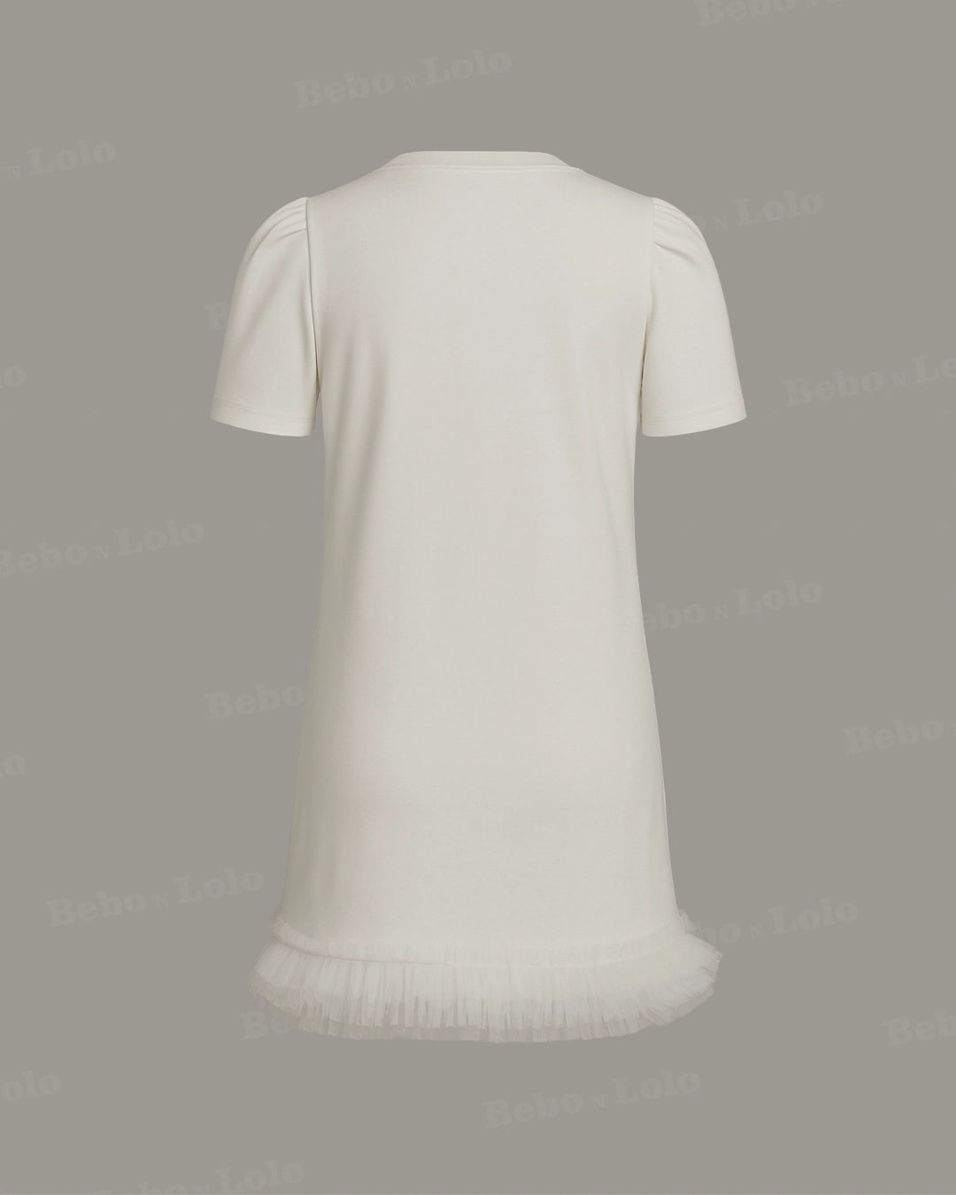 Mini Dress with Crystal Studs - bebonlolo