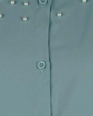 Pearl Shoulder Plus Size Shirt