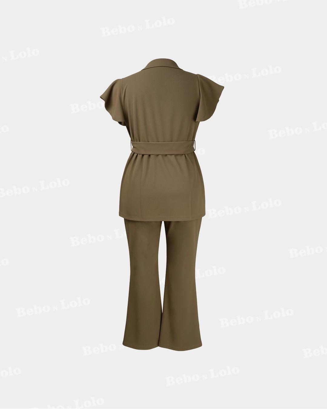 Boss Mode Mocha Luxe Scuba Co-ord Set