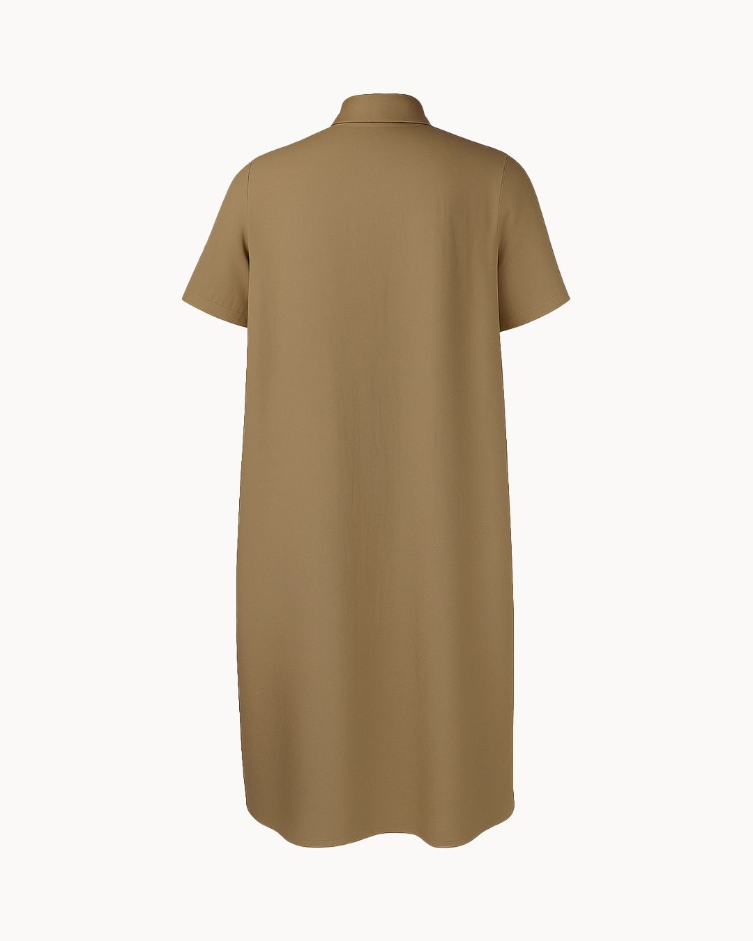 Brown dress on a white background