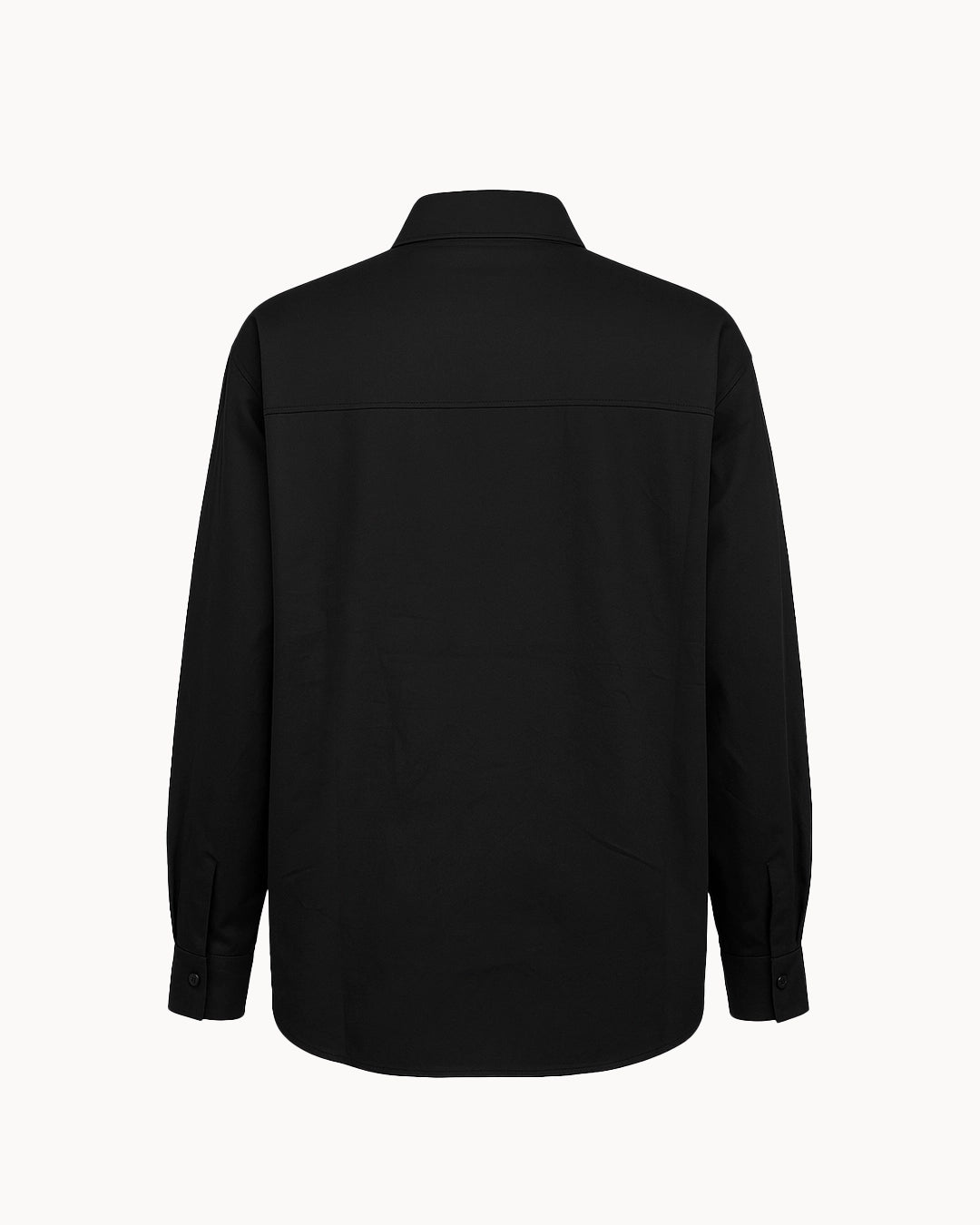 Black shirt on a white background