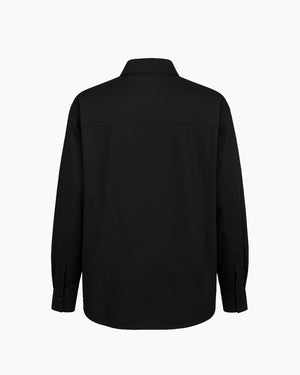 Black shirt on a white background