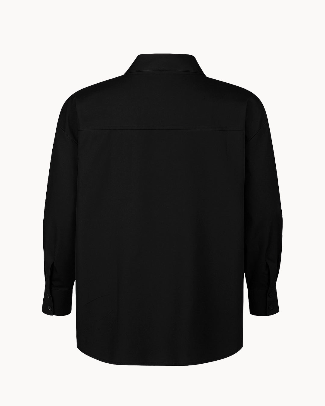 Black shirt on a white background