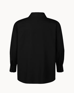 Black shirt on a white background