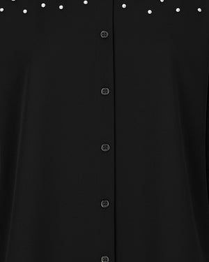 Pearl Shoulder Plus Size Shirt