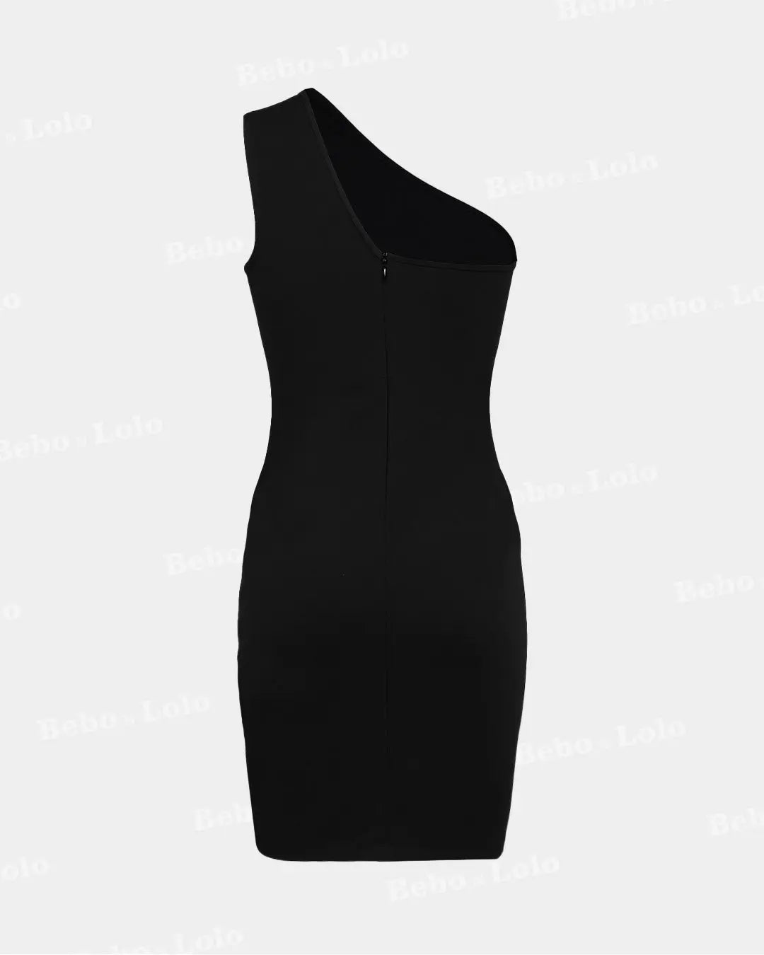 One Shoulder Asymmetric Mini Dress