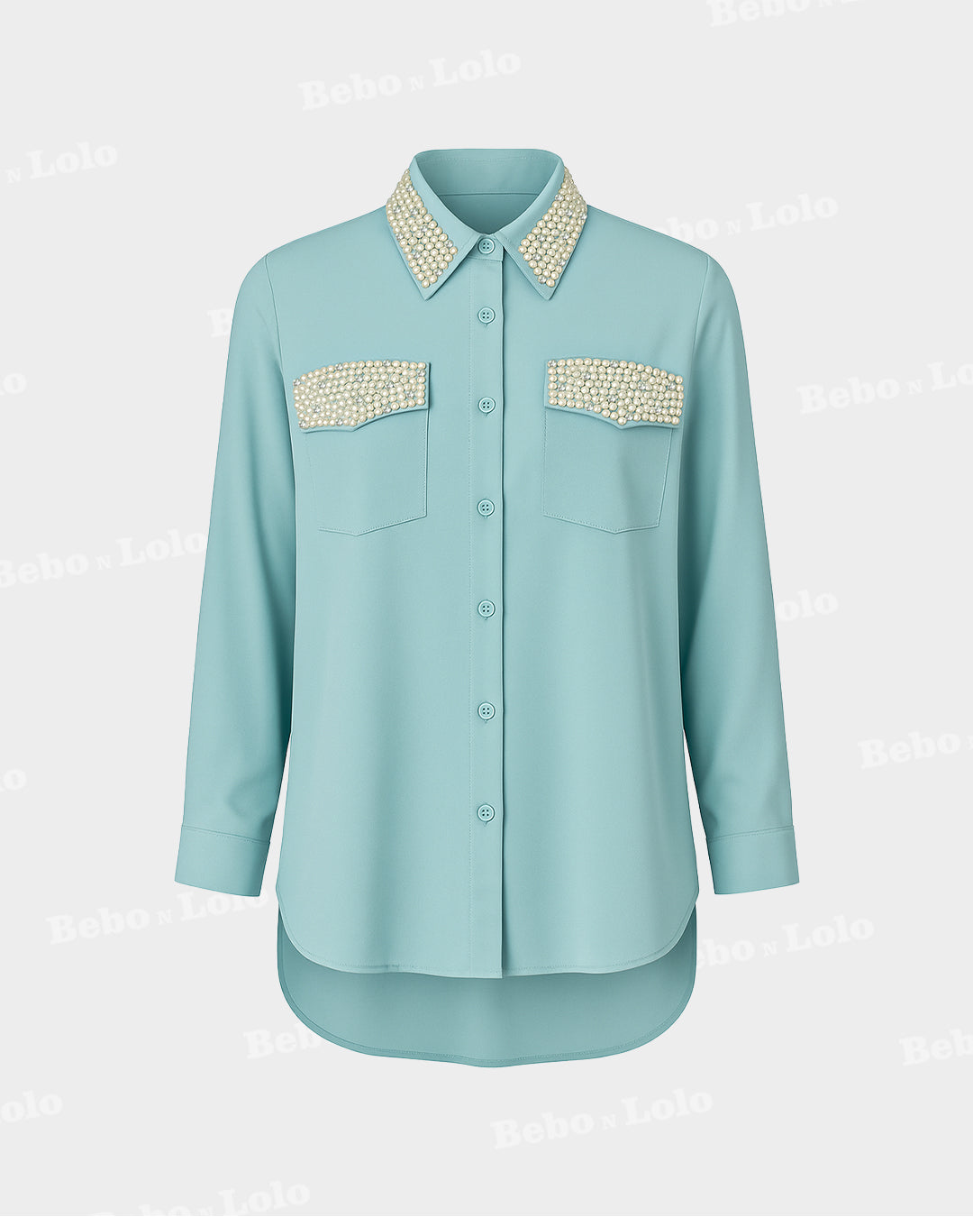 Heavy Studded Pearl Shirt