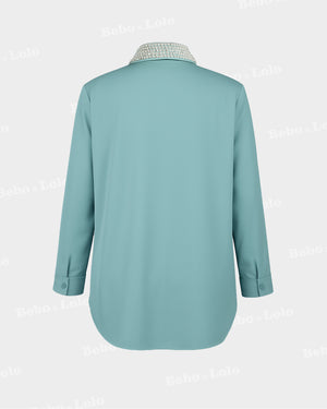 Heavy Studded Pearl Shirt