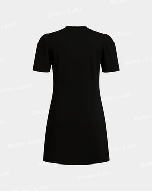 Embellished Mini Dress - bebonlolo