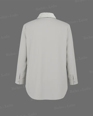 Heavy Studded Pearl Shirt