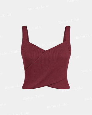 Tank Top with Sweetheart Neck - bebonlolo