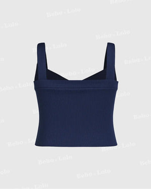 Tank Top with Sweetheart Neck - bebonlolo