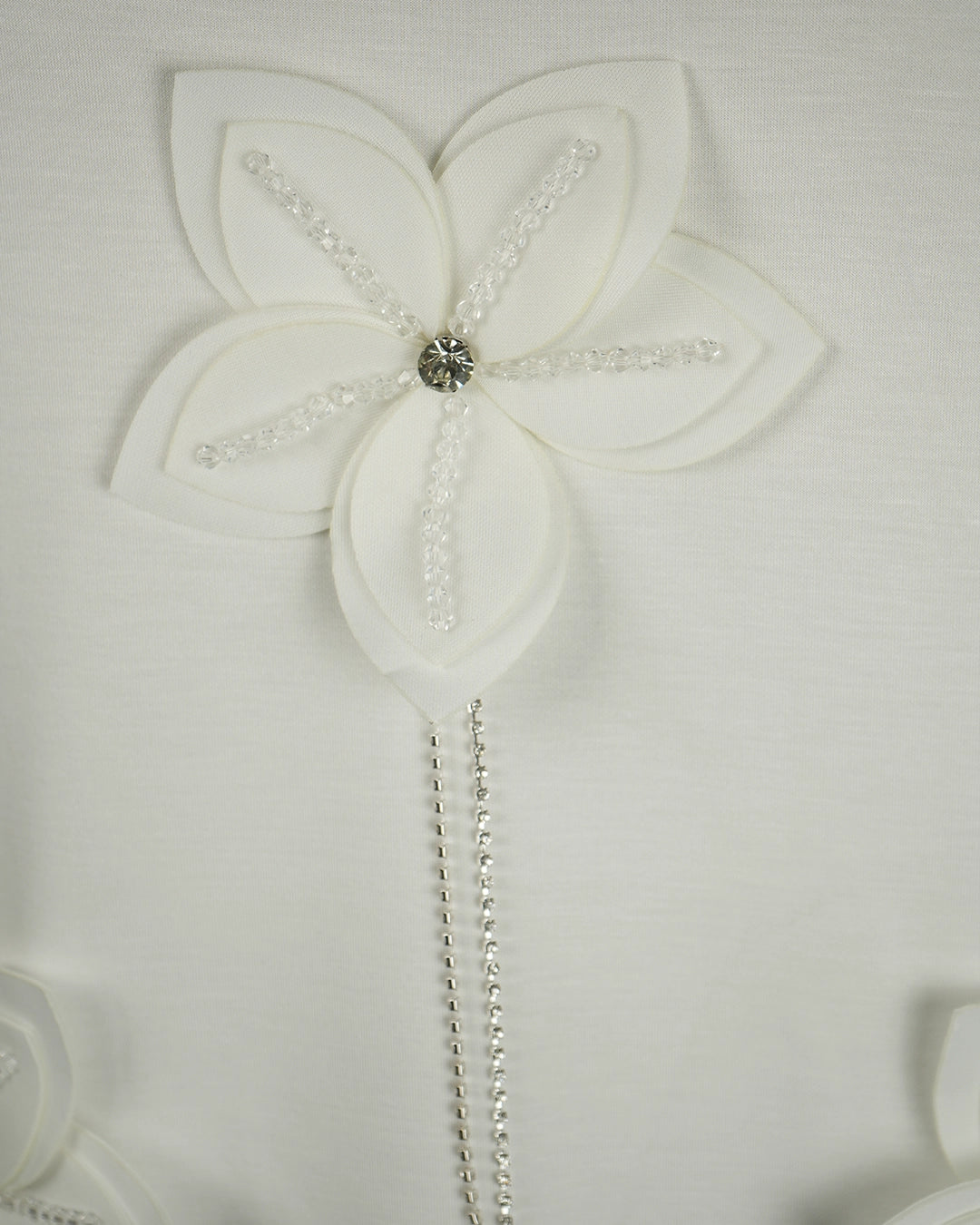 Mini Dress With  Flower Chain Design