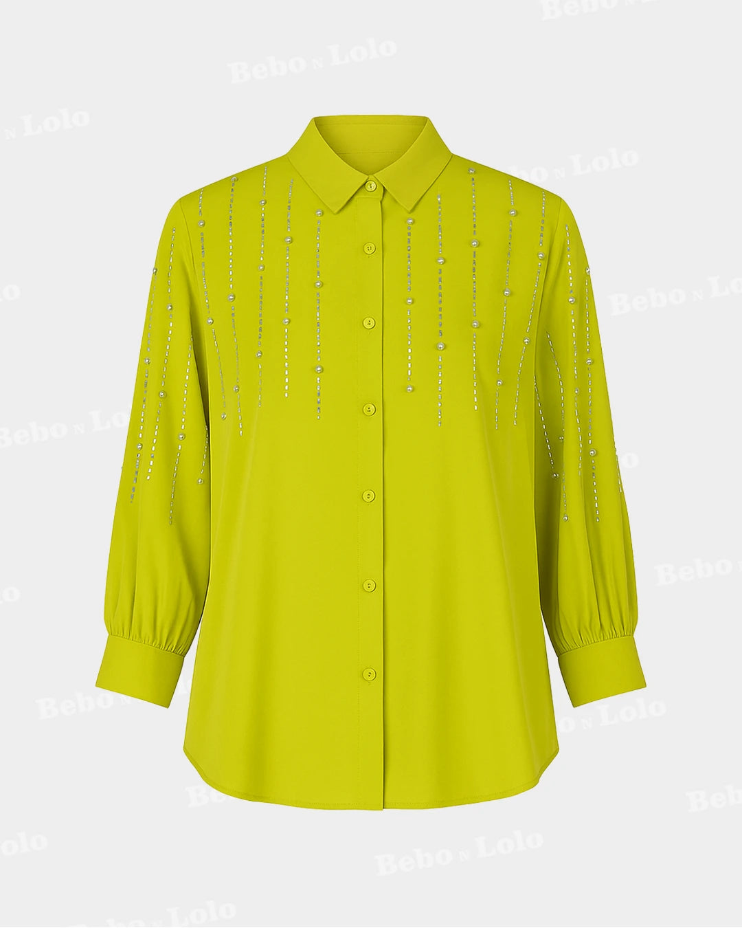 Crystal Line Drop Plus Size Shirt