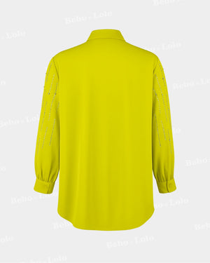 Crystal Line Drop Plus Size Shirt