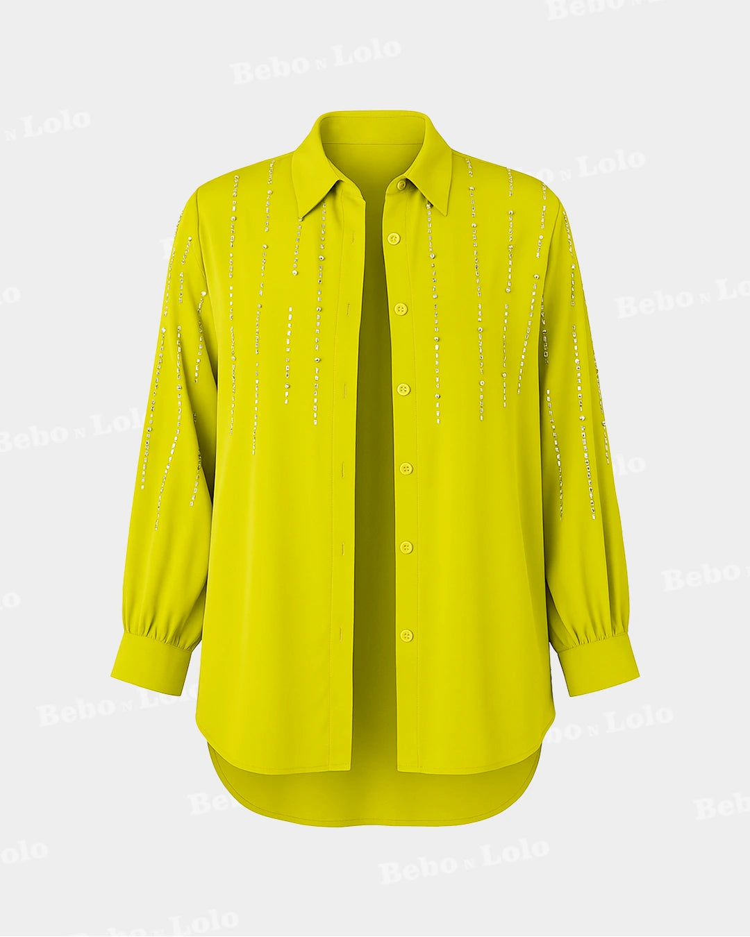 Crystal Line Drop Plus Size Shirt