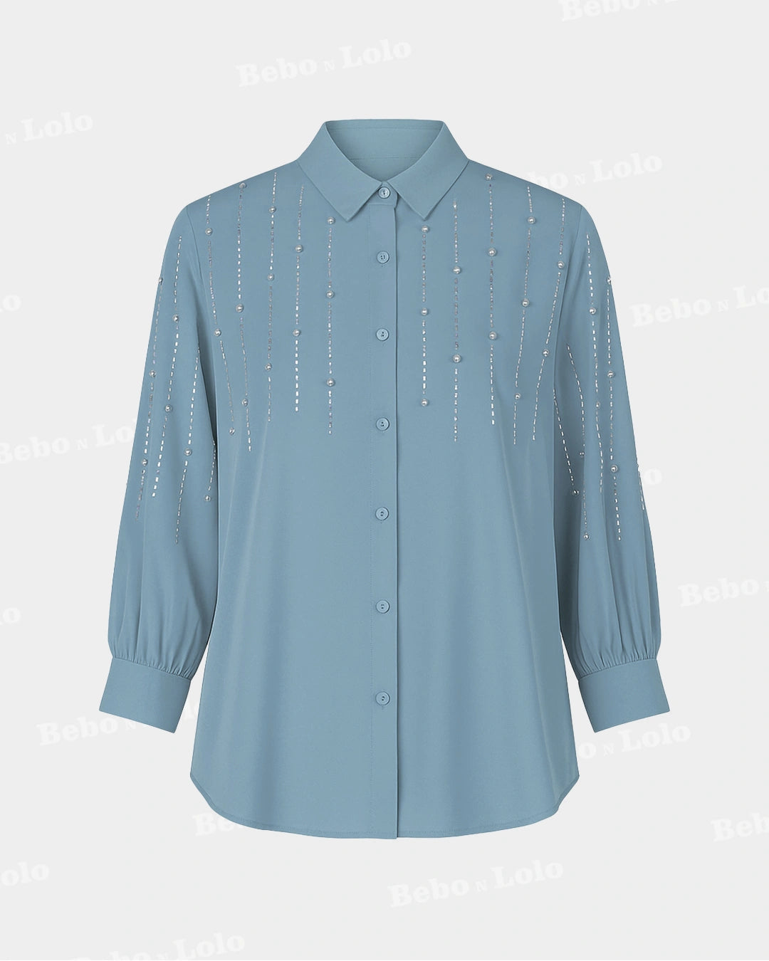 Crystal Line Drop Plus Size Shirt