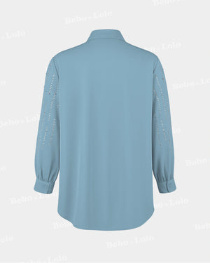 Crystal Line Drop Plus Size Shirt