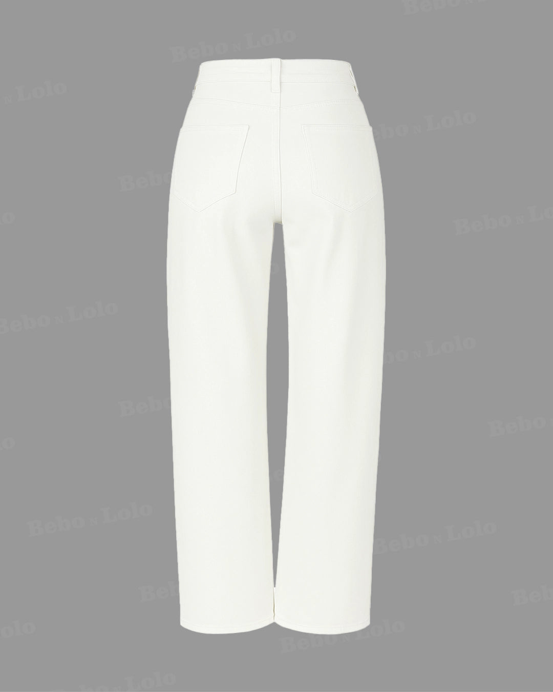 Crystal Heart Cutout Embellished Denim