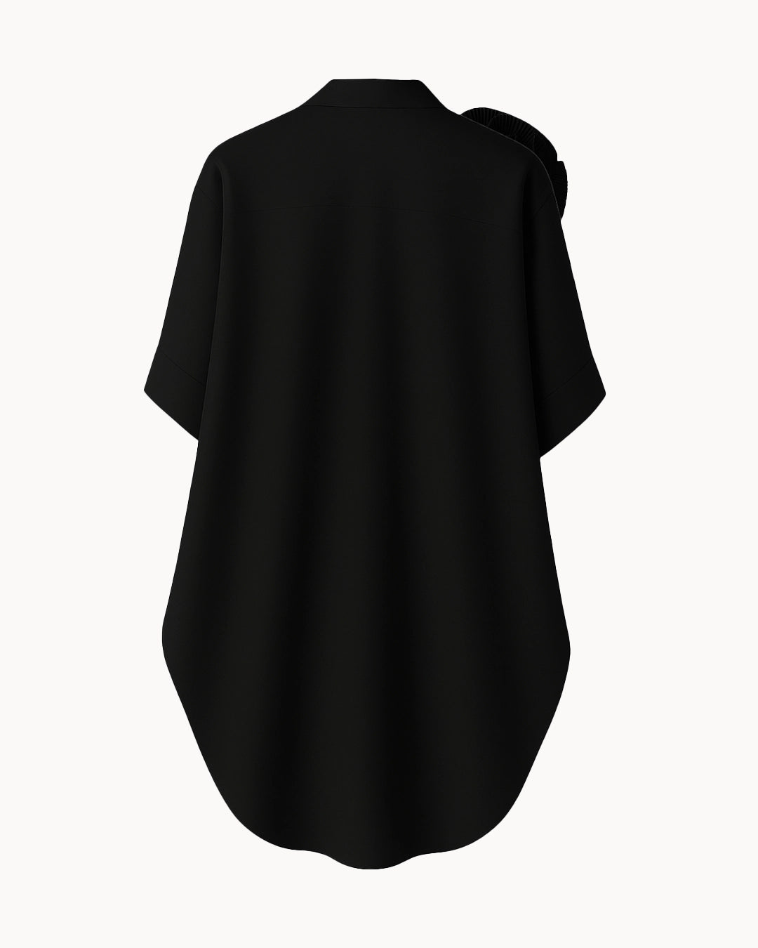 Black shirt on a white background